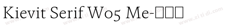 Kievit Serif W05 Me字体转换